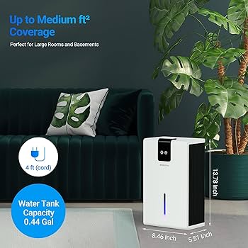 Amazon | 部屋用除湿機 94オンス ポータブル除湿機 家庭用 800